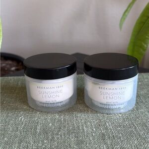 Beekman 1802 Sunshine Lemon Whipped Body Cream - set of 2